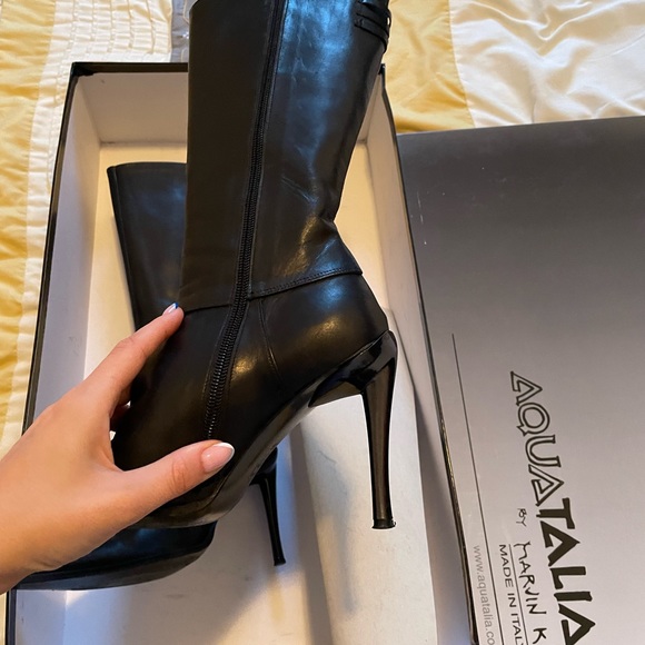 BRAND NEW Aquatalia boots with heel, in box. - Picture 4 of 5